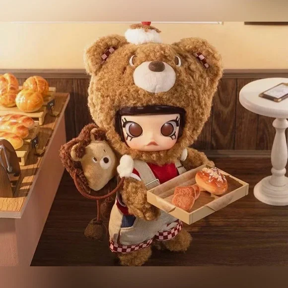 POP MART Molly Bear Bread 1/8 Action Figure 🍞🍞 NWT - Picture 3 of 6